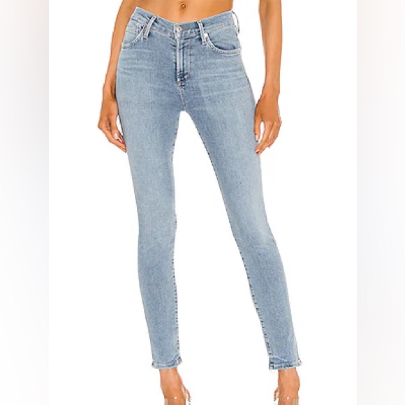 Nwt Citizens Of Humanity Rocket Mid Rise Skinny Ankle Jeans Women’s 33 Plus Blue